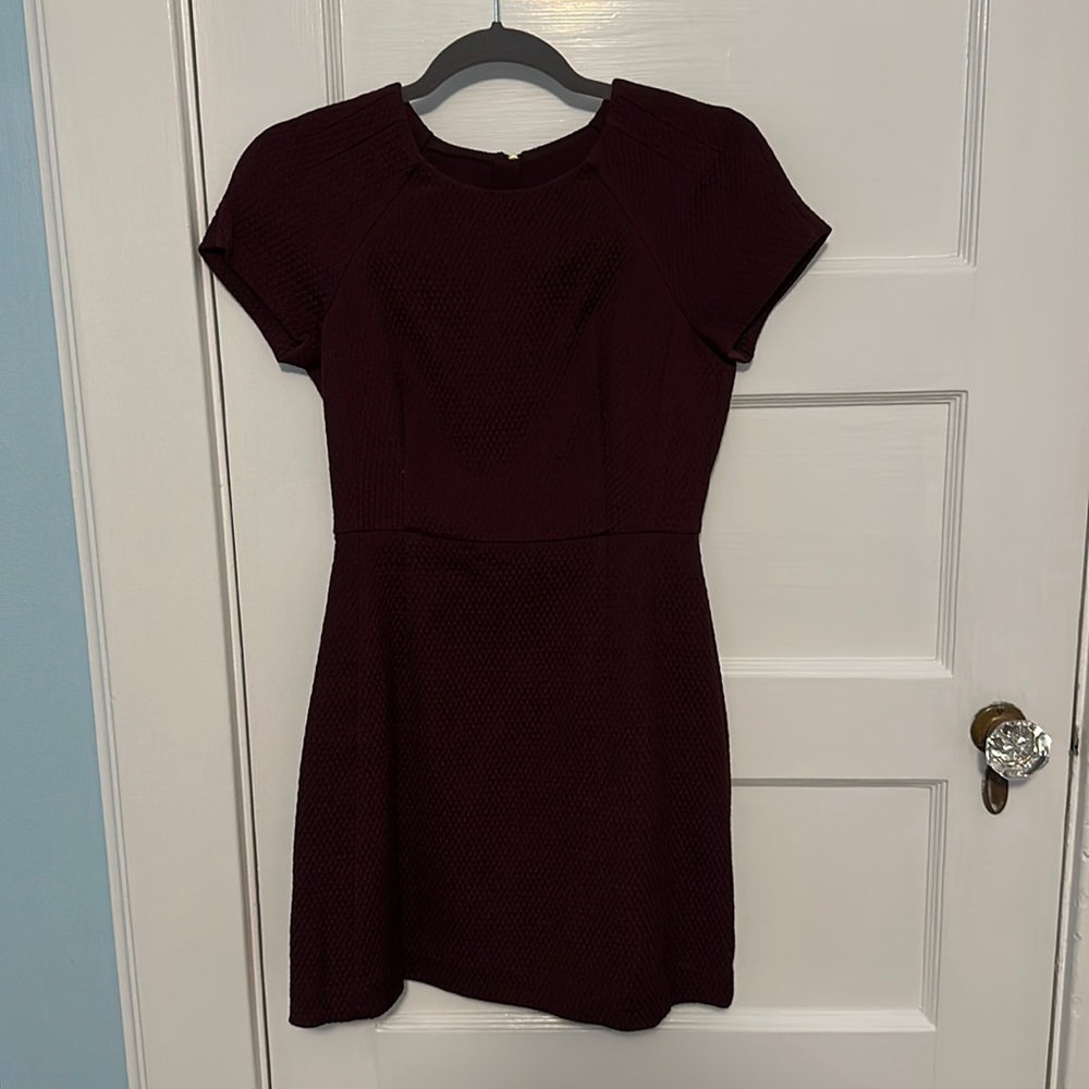 Maroon cap sleeve dress from Banana Republic in size OP